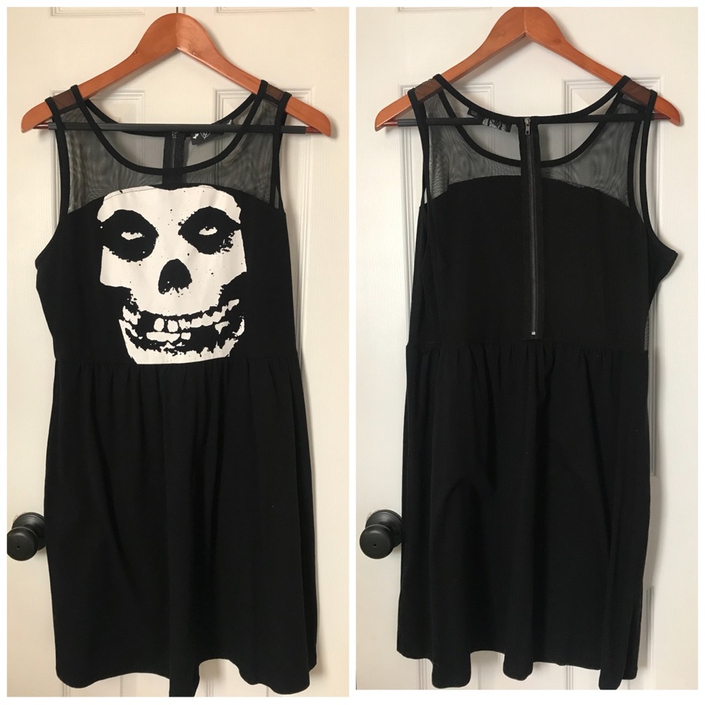 Misfit Mesh Black Dress